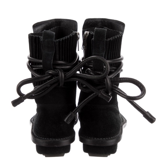 Balenciaga Suede Ankle Lace-Up Boots - Picture 8 of 8